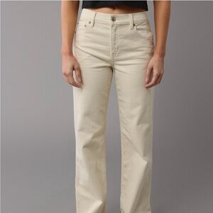 American Eagle Outfitters Beige Straight Leg Jeans